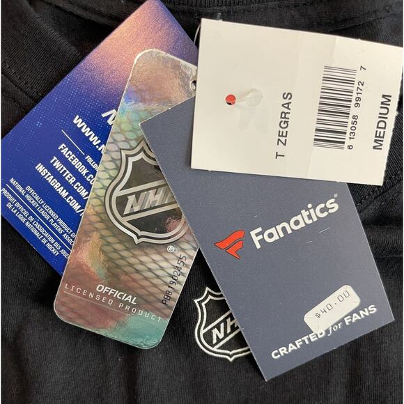 Anaheim Ducks Trevor Zegras #46 Black Player T-Shirt Medium 🔥NEW🔥Fanatics NHL - Picture 4 of 6